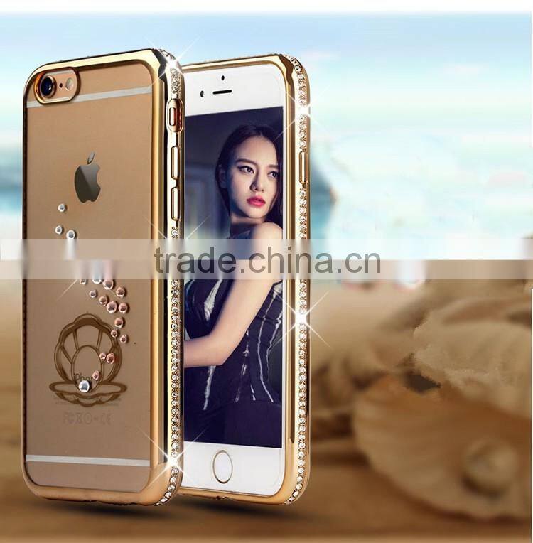 Luxury Peacock Swan style Bling Crystal Rhinestone Diamond case for iphone 6
