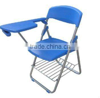 Modern Design Folding School Student Chair With Writing Tablet ,Folding Plastic Chair Z-017