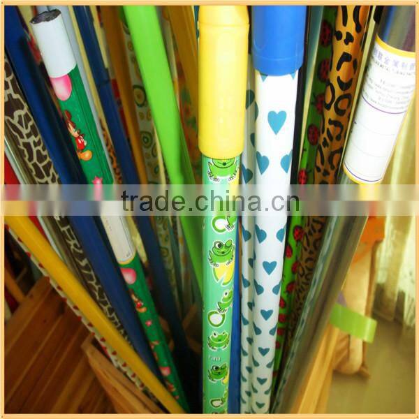 Floral Printed PVC broom handle