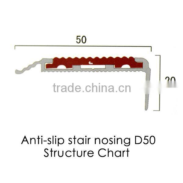 Safety Curved Aluminum Tile Edging Stair Nosings