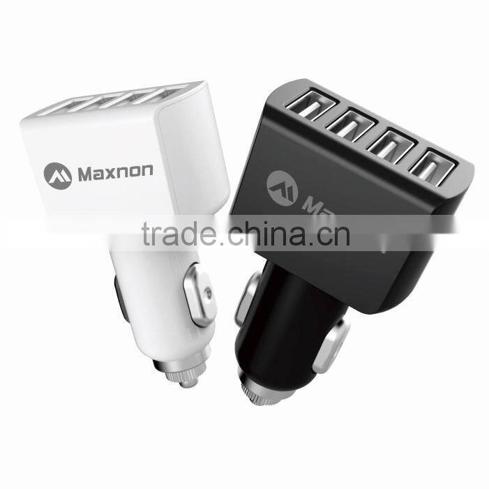 Best selling 5V 5.5A 4 ports usb car charger for smart phone and tablet