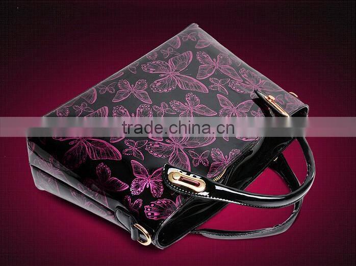 Fashion Lady Patent Leather shoulder bags handbag