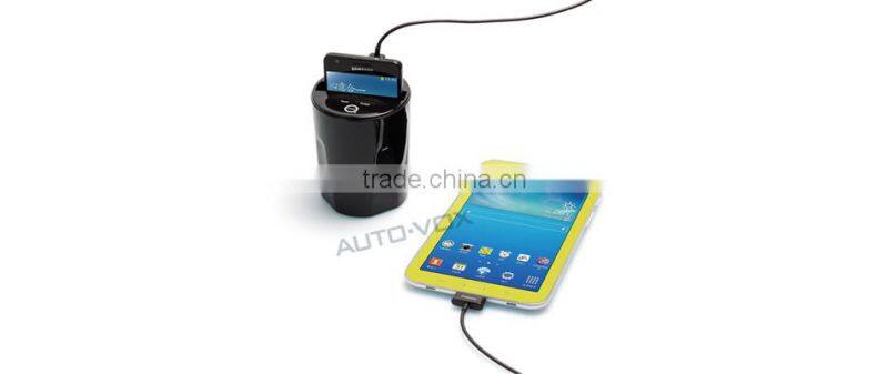 QI compatible cup holder car wireless charger certificated