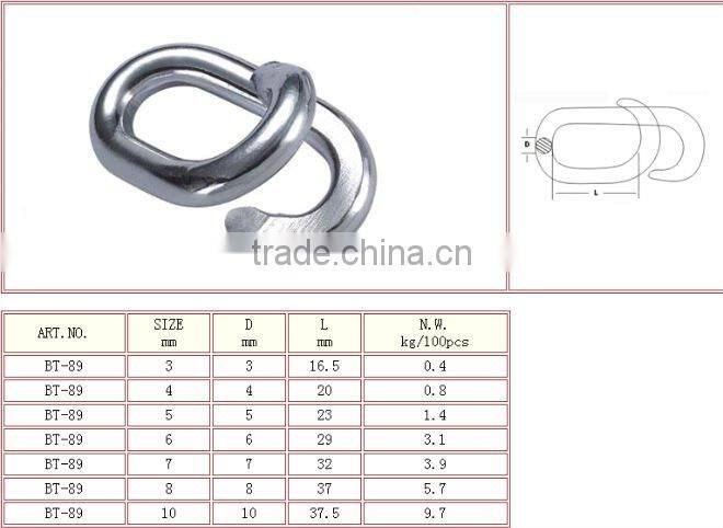 Hot sales Zinc Plated Forged Repair Link KN30 in rigging hardware China manufacturer
