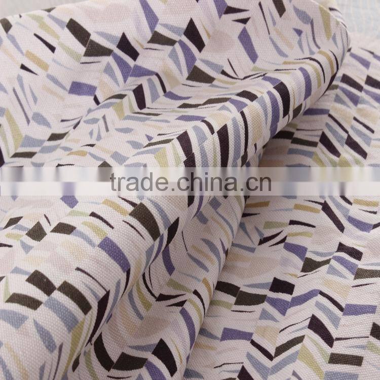 beautiful pattern printed on 100% cotton canvas woven fabric for lady shirt