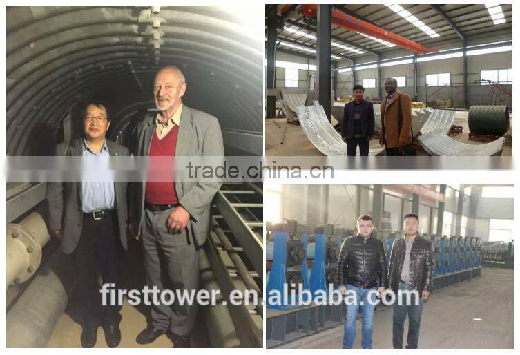 Galvanized spiral corrugated steel culvert