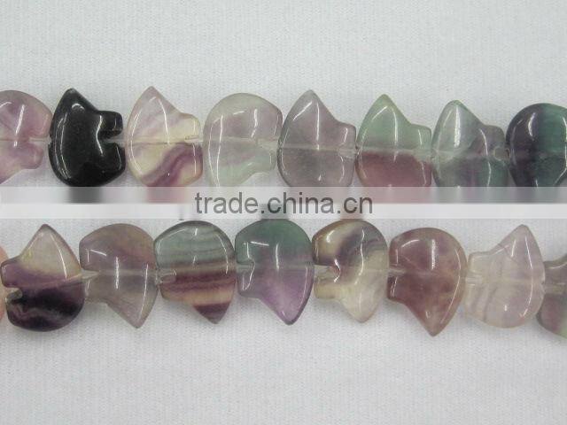 Offer 13 x18mm natural Red Grey Agate bear beads