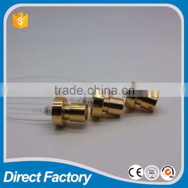 different size golden /silver perfume sprayer , aluminum perfume pump with nozzle