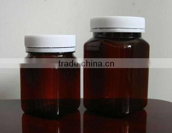Tamper Proof Lid Square Dark and Black Empty Peanut Butter Plastic Jars 250g, 500g, 1000g