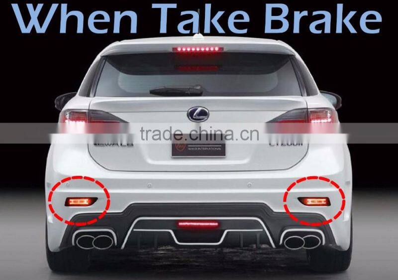 FOR LEXUS CT200H Car Tail LIGHT Red Brake warning REAR BUMPER LIGHT