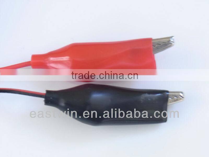 Crocodile clip with cable