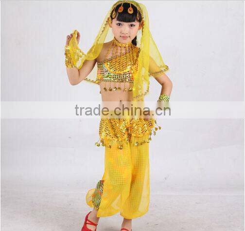 2014 Little girls Beautiful Indian Belly Dance Costume