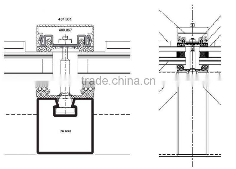 Fire Proof Aluminum Curtain Wall