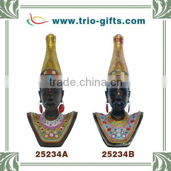 Home decor resin lady sculpture