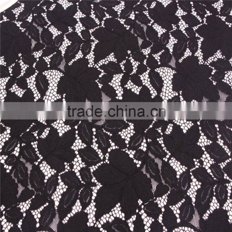 Charming French Jacquard cotton nylon lace fabric for dress