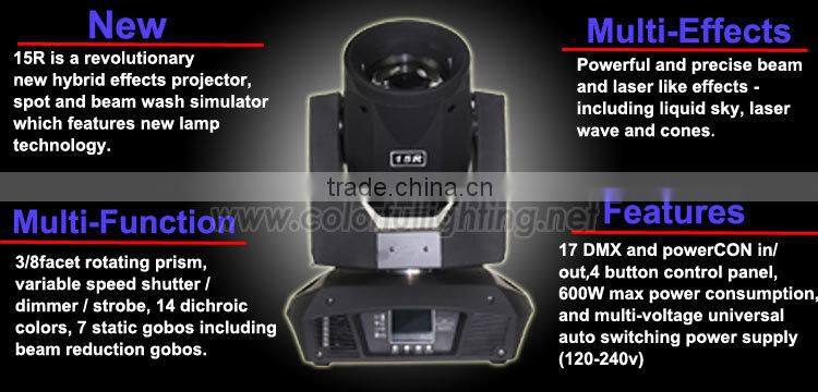 3 in 1 15R Beam Spot Wash Lighting