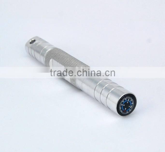 Metal Case Outdoor Survival Flint Emergency Fire starter with compass