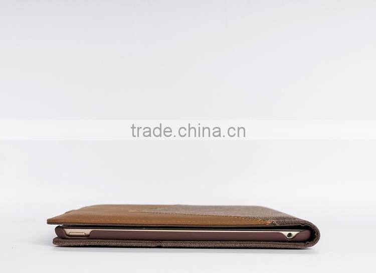 Hot smart leather shockproof pouch case for ipad tablet