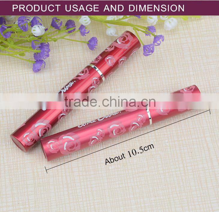 High quality empty hot coffe brands shiny double black coffe tube mascara