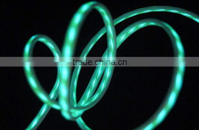 Mobile Phone Data Cable LED Light USB Cable For Android Smartphone