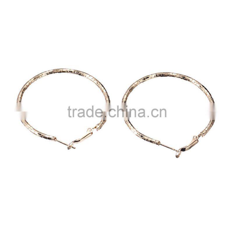Fashion & Cheap Jewelry South Africa style gold plating Tortoise lines twinkling large rope hoop earrings