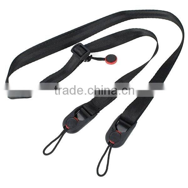 Black Adjustable Quick Release Camera Leash Camera Strap Sling for GoPro Hero 3+/3/2/1