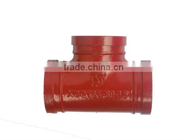 Ductile iron equal tee