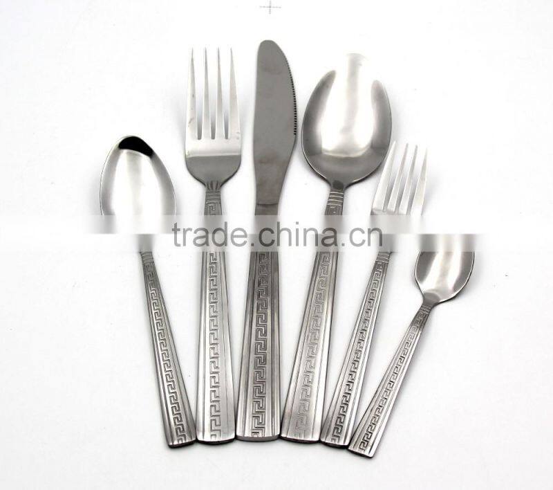 China completed 18-10 stainless steel flatware sets