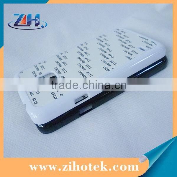 High Quality sublimation cell phone case for Samsung Galaxy S5 with metal insert