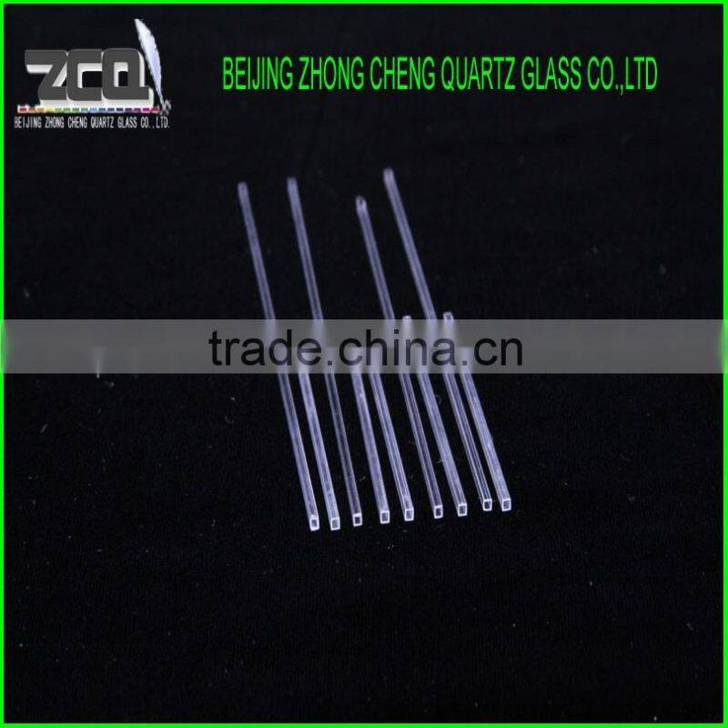 The Best Selling Small Dimension Rectangle Capillary Quartz Glass Tube