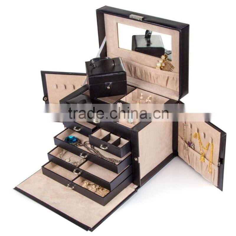 unique cosmetic jewelry box with high quality material