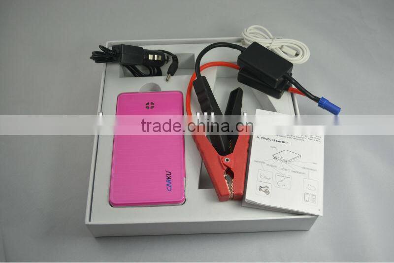 Pocket Li-ion Jump starter & battery charger 1to 4 USB adapter charging for smartphone