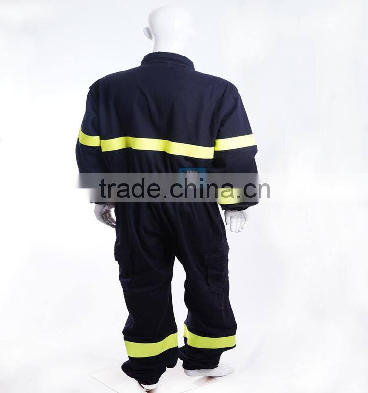 High quality flame resistant and antistatic safety oil working coveralls with EN ISO 11612
