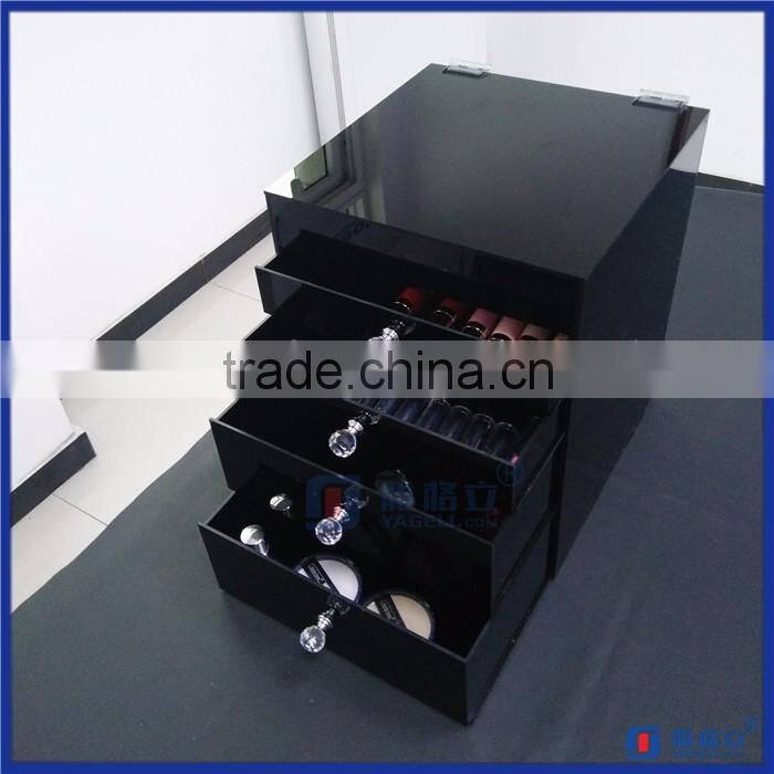 Factory wholesale various acrylic makeup organizer clear box cosmetic cases