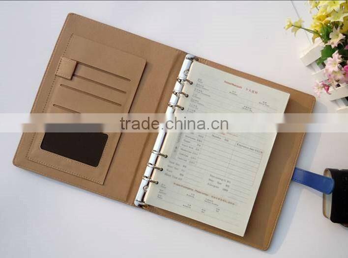 Fashion A5 Leather Organiser Diary with ring binder 2016
