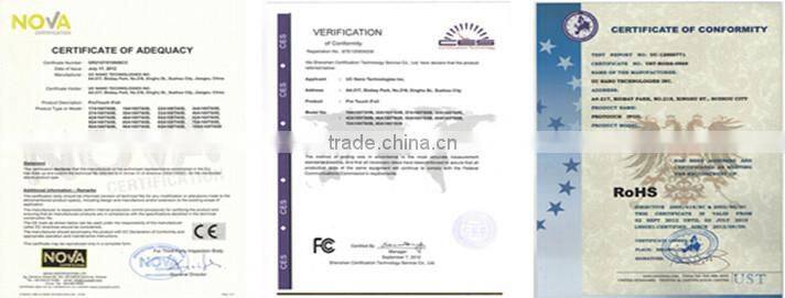 Transparent holographic rear projection film,42 inch interactive touch foil window glass display