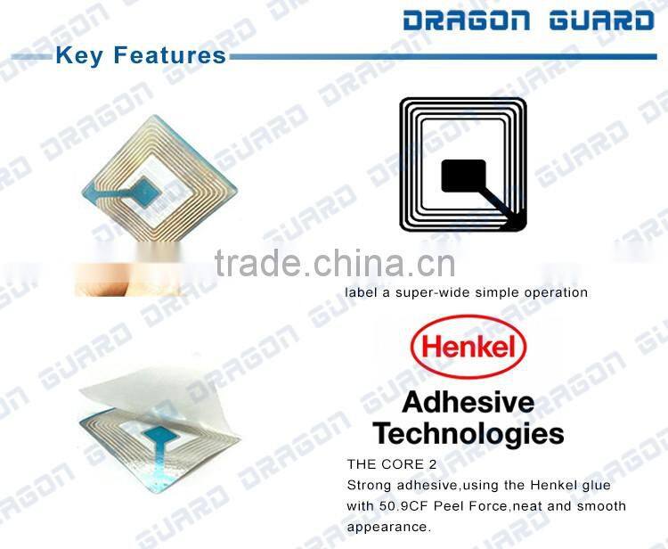 Supermarket safety equipment retail anti-theft security soft tag, rf label/rf soft label/8.2MHZ eas label