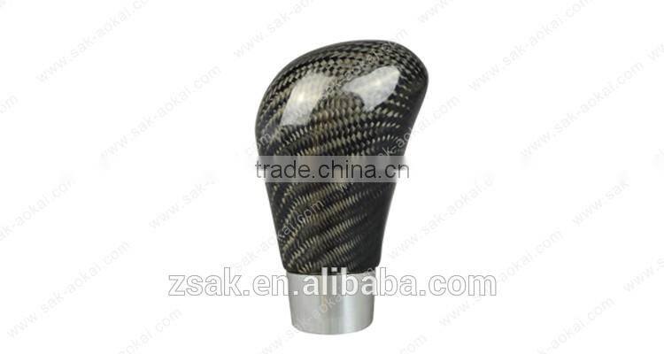 OEM real carbon fiber knobs leather gear shift knobs for car accessories