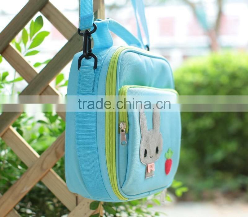 kids lunch bag with shoulder straps/kids insulated lunch bag