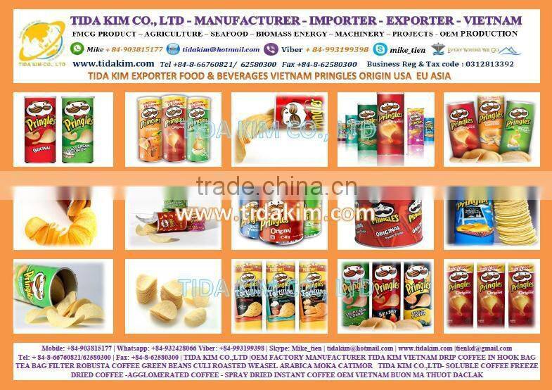 150GR PRINGLES POTATOES -EXPORTER - OREO CHOCOLATE- ORANGE STRAWBERRY TIDA KIM - COOKIES CREAM FOOD BUICUIT VIETNAM