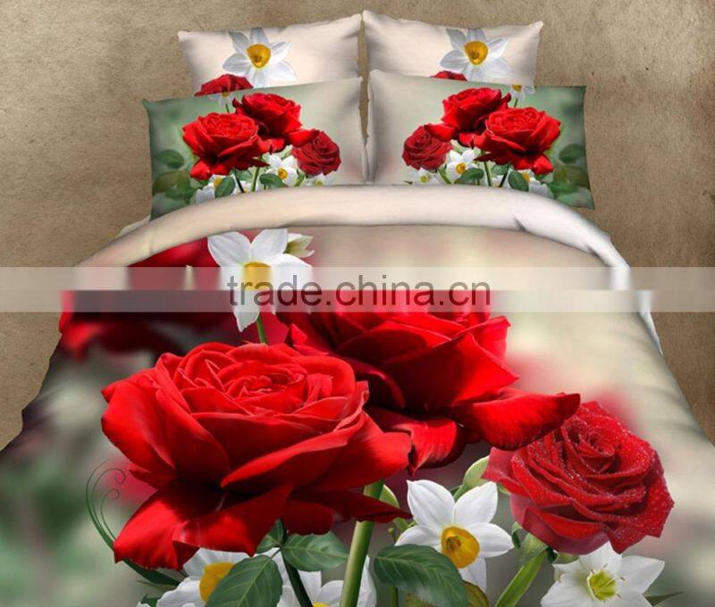100% cotton latest design 3D duvet cover set