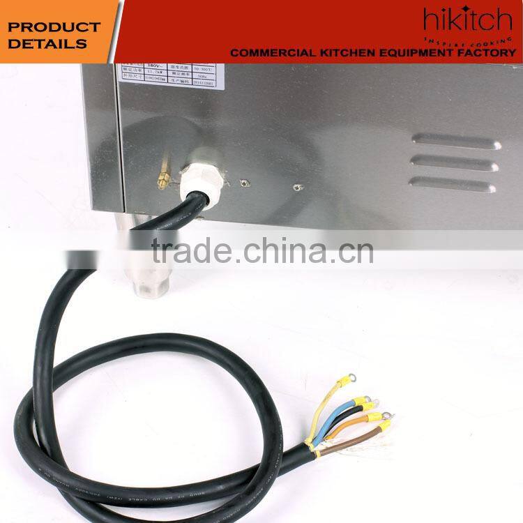 commercial electric Griddle teppanyaki grill WITH 3 Thermostat 12KW passed CE.