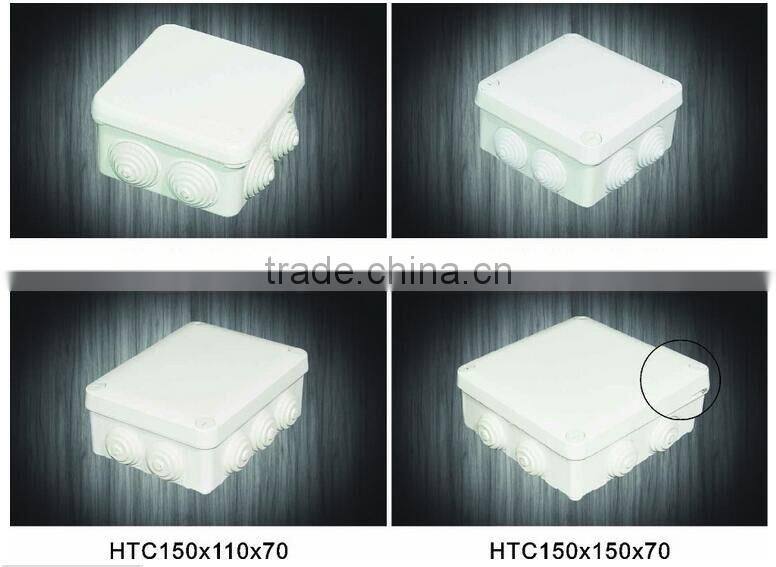 HTC 100*100*70 Waterproof ABS Cable Junction box, Protecttion Heat Resistant Small Size Plastic Electrical Junction