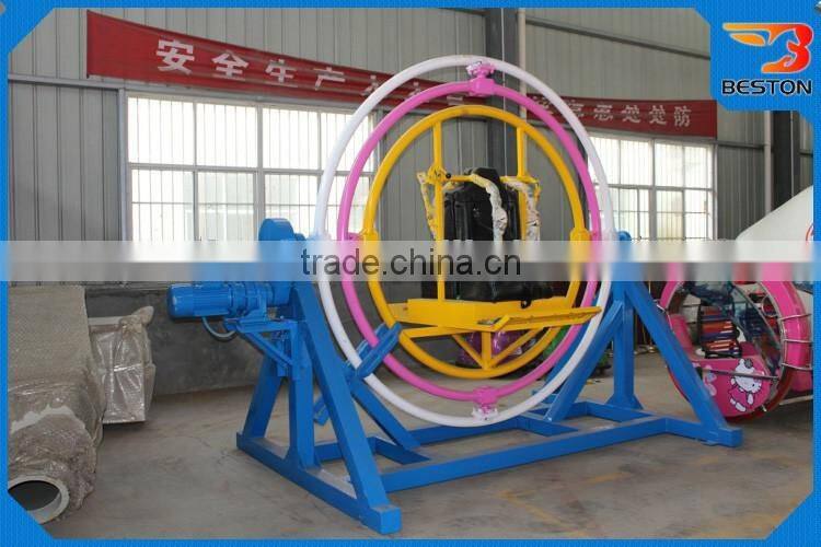 super quality adult thriling park amusement ride 3d electric human gyroscope for sale