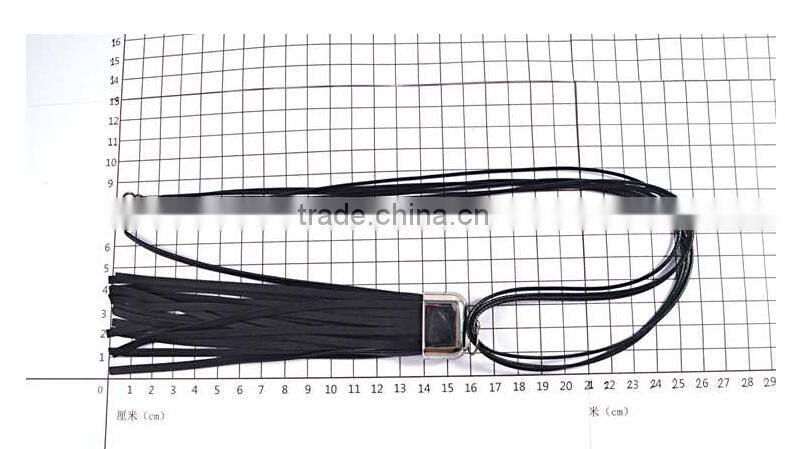 Fashionable female decorative orange cowleather tassel for necklace in 2015