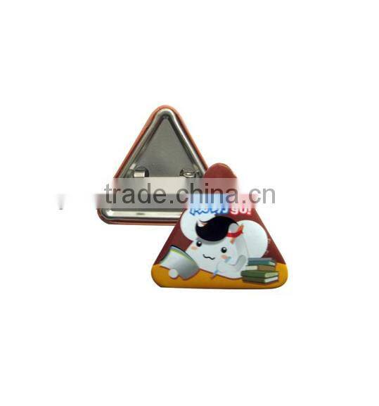 Triangle Shape Pin Badge Tin Badge