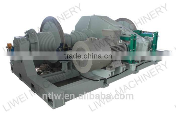 sufficient supply 225KN double-drum low speed electric winch