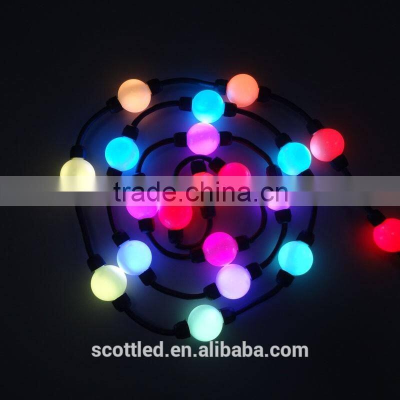 35/50mm milky white shell body 360 angle led ball light color changing led ball light