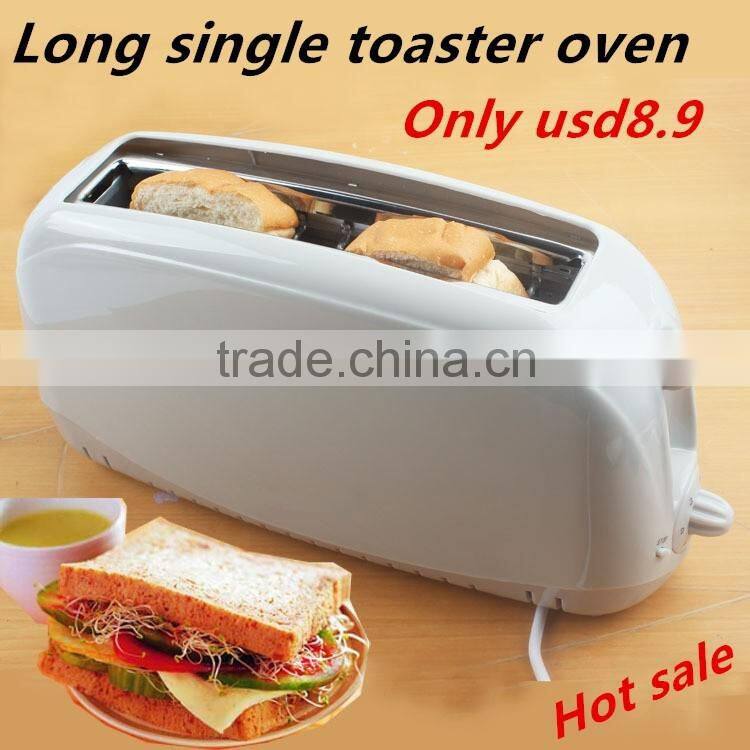 long , single toaster oven, 2 slice toaster, one slice toaster