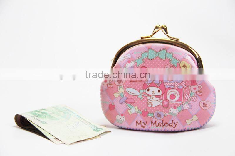 Neoprene fashion design SBR neoprene coin bag wallet case